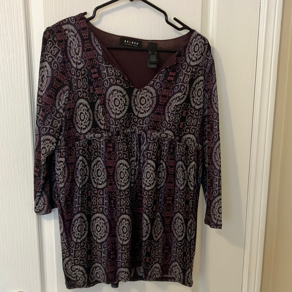Access by Liz Claiborne Women's Patterned Top